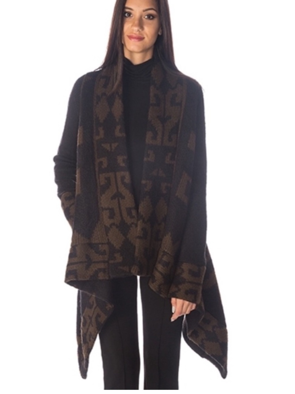 Line brand Aztec oversized sweater wrap